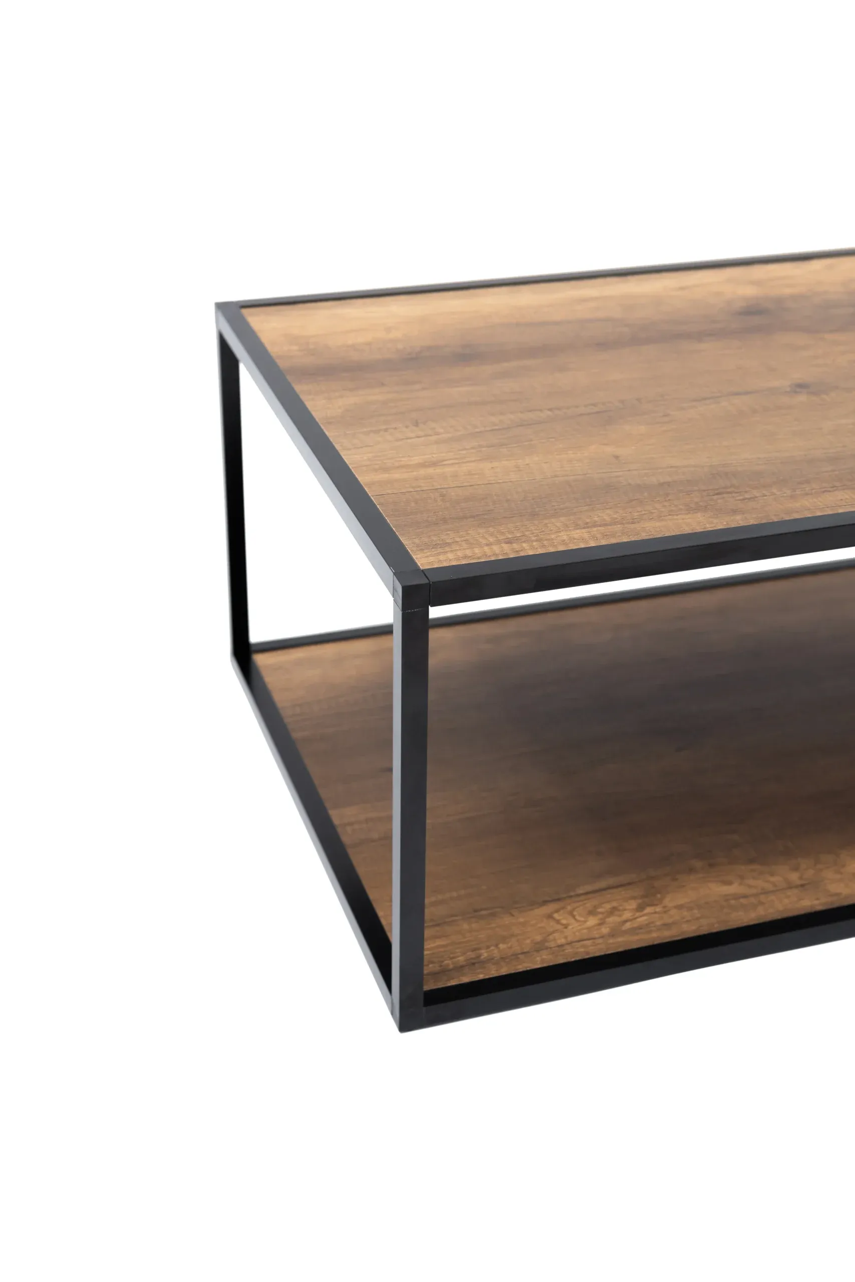 Table basse rectangulaire 2 plateaux couleur baroque