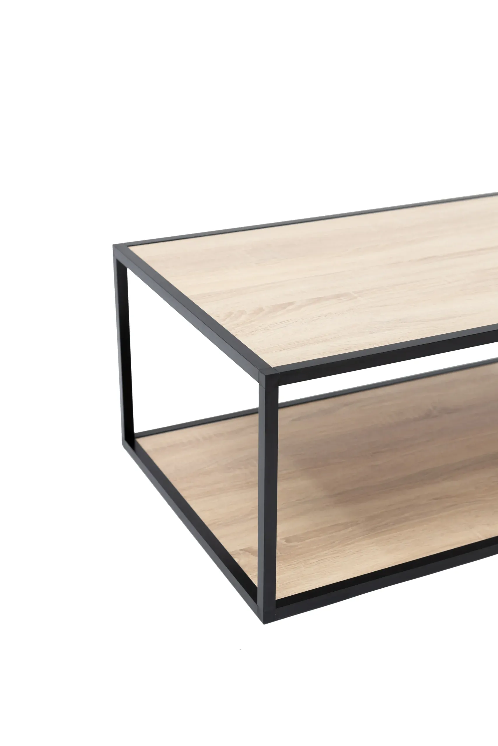 Table basse rectangulaire 2 plateaux couleur sonoma