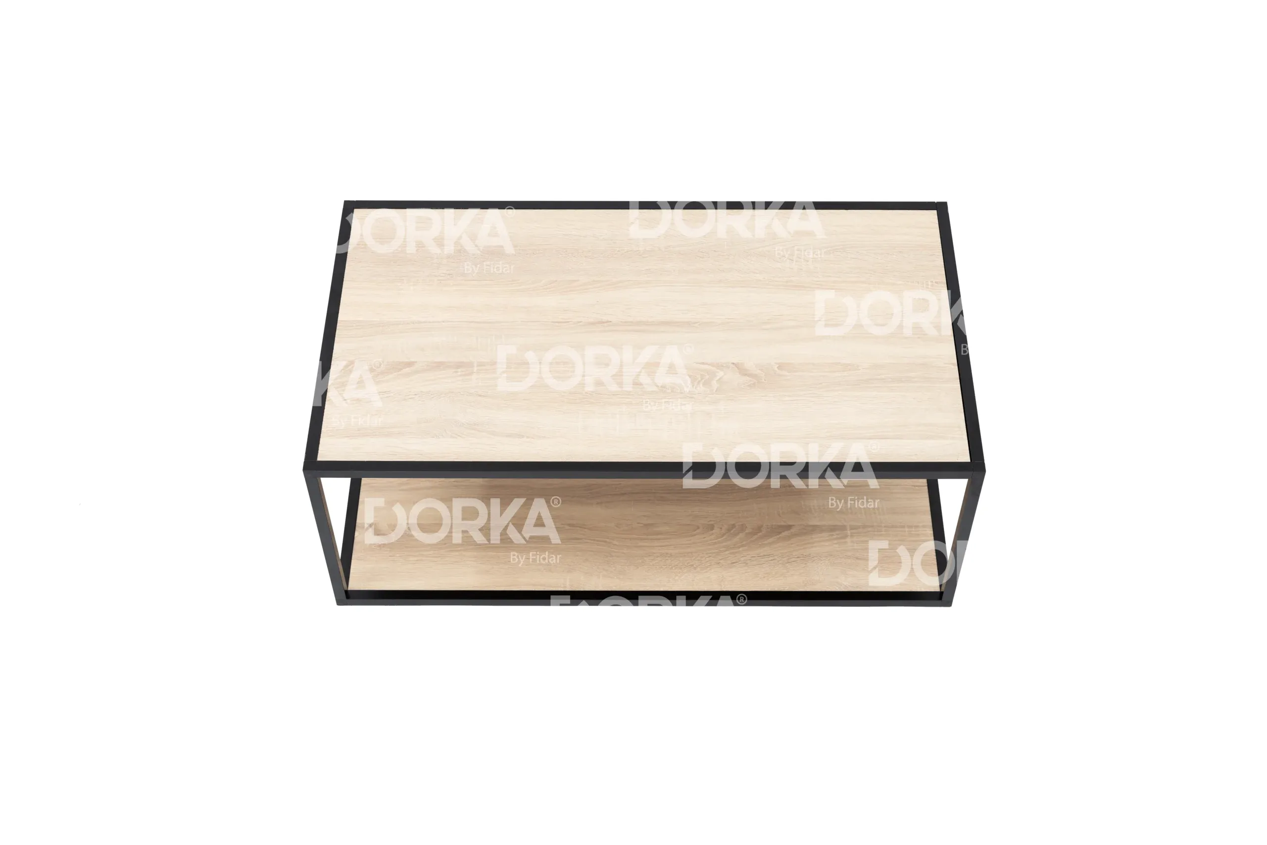 table basse rectangulaire couleur sonoma