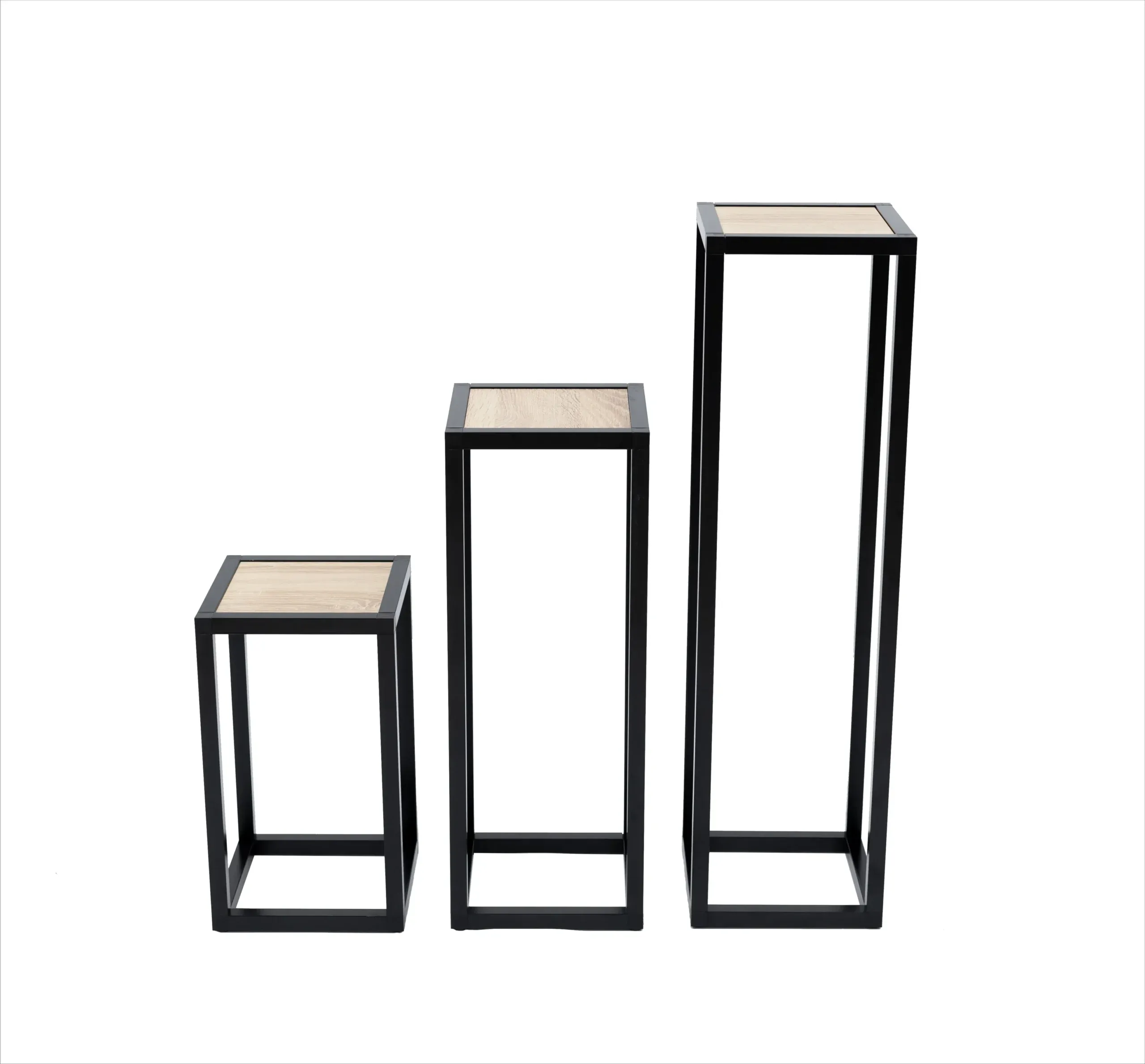 3 supports decoration couleur sonoma