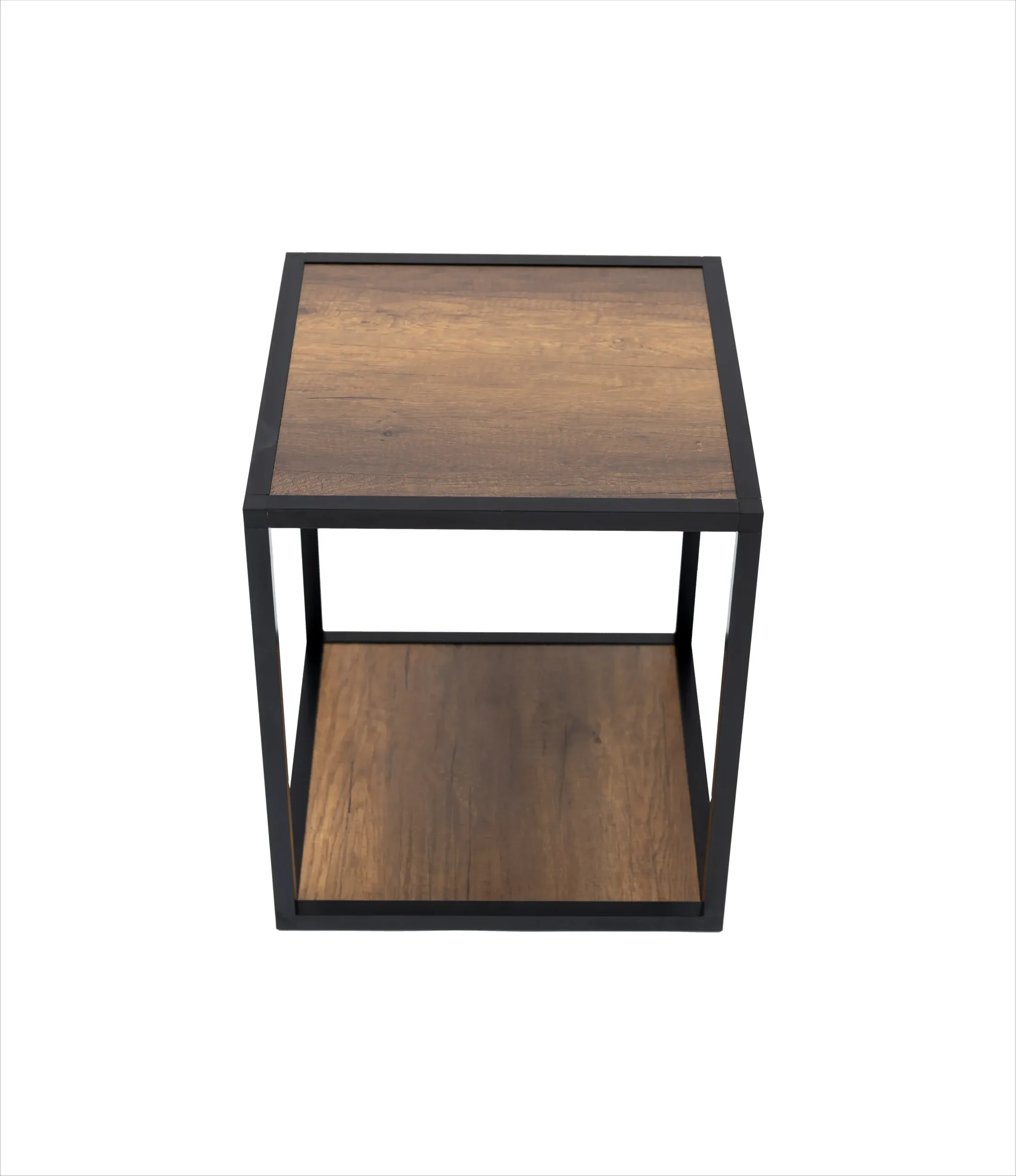 Table laterale carree 2 plateaux couleur baroque