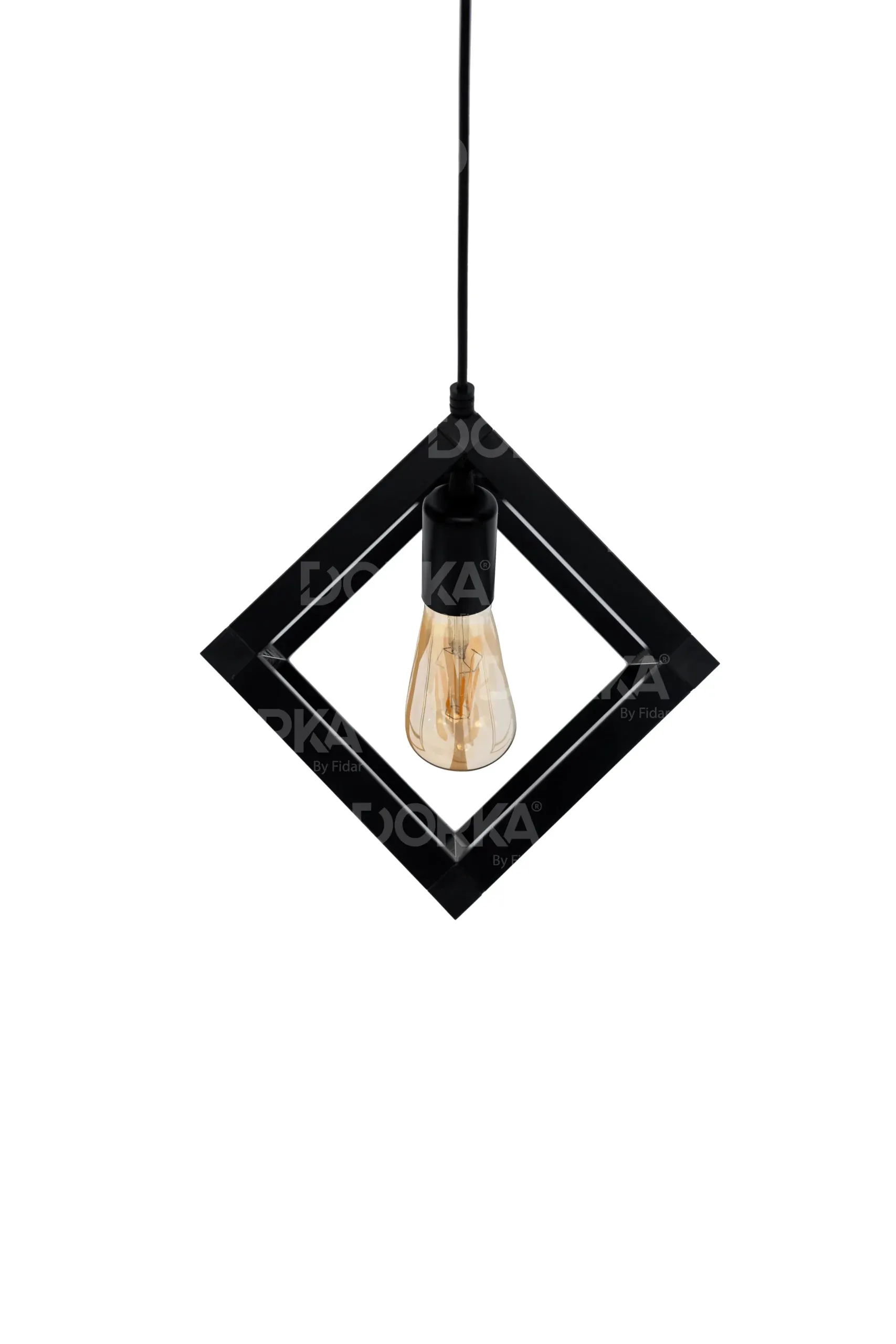 luminaire cube suspendu 18x18x18 cm