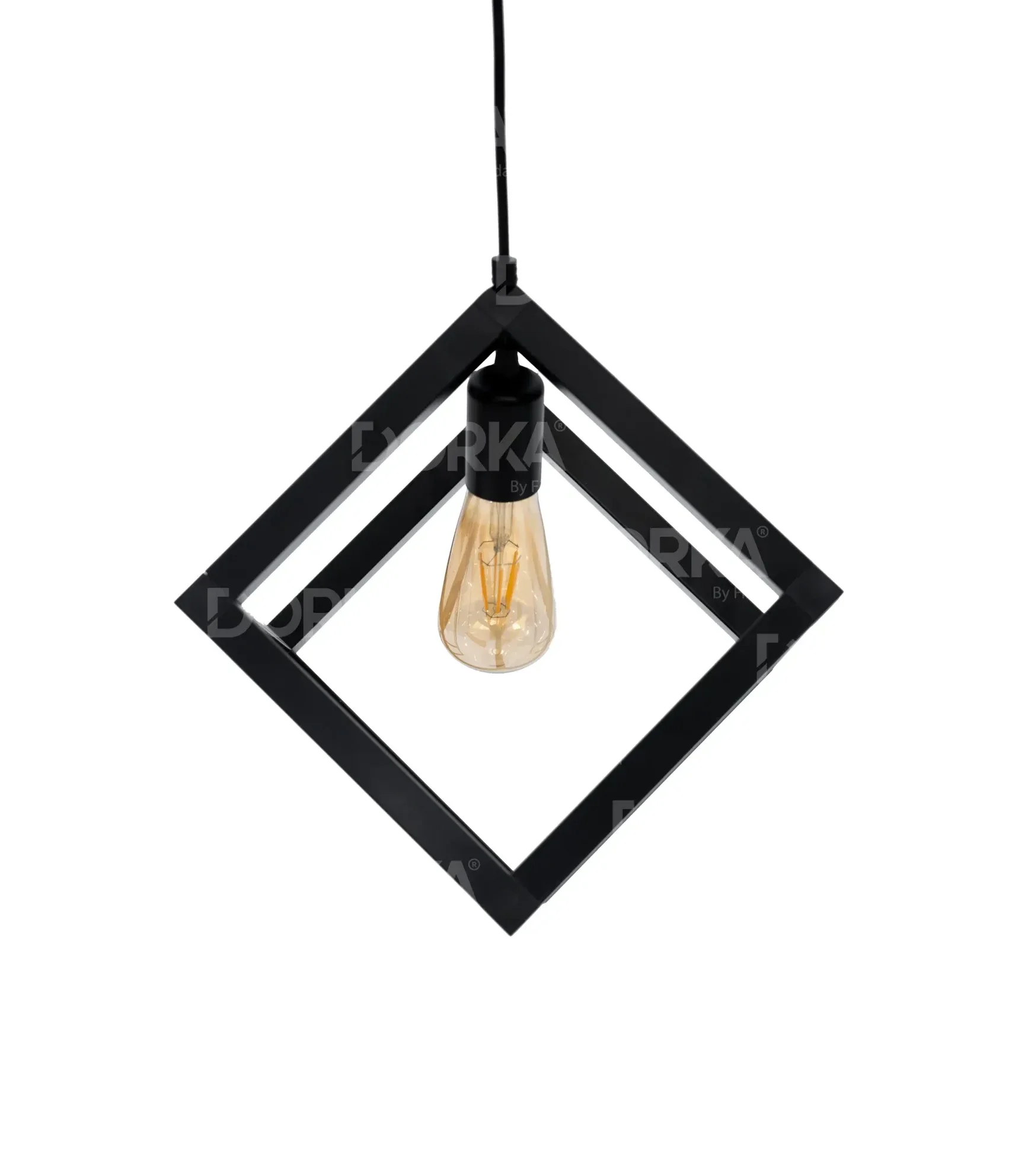 luminaire cube suspendu 20x20x20 cm
