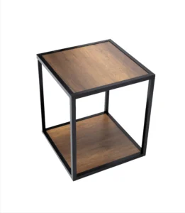 table laterale carree 2 plateaux couleur baroque