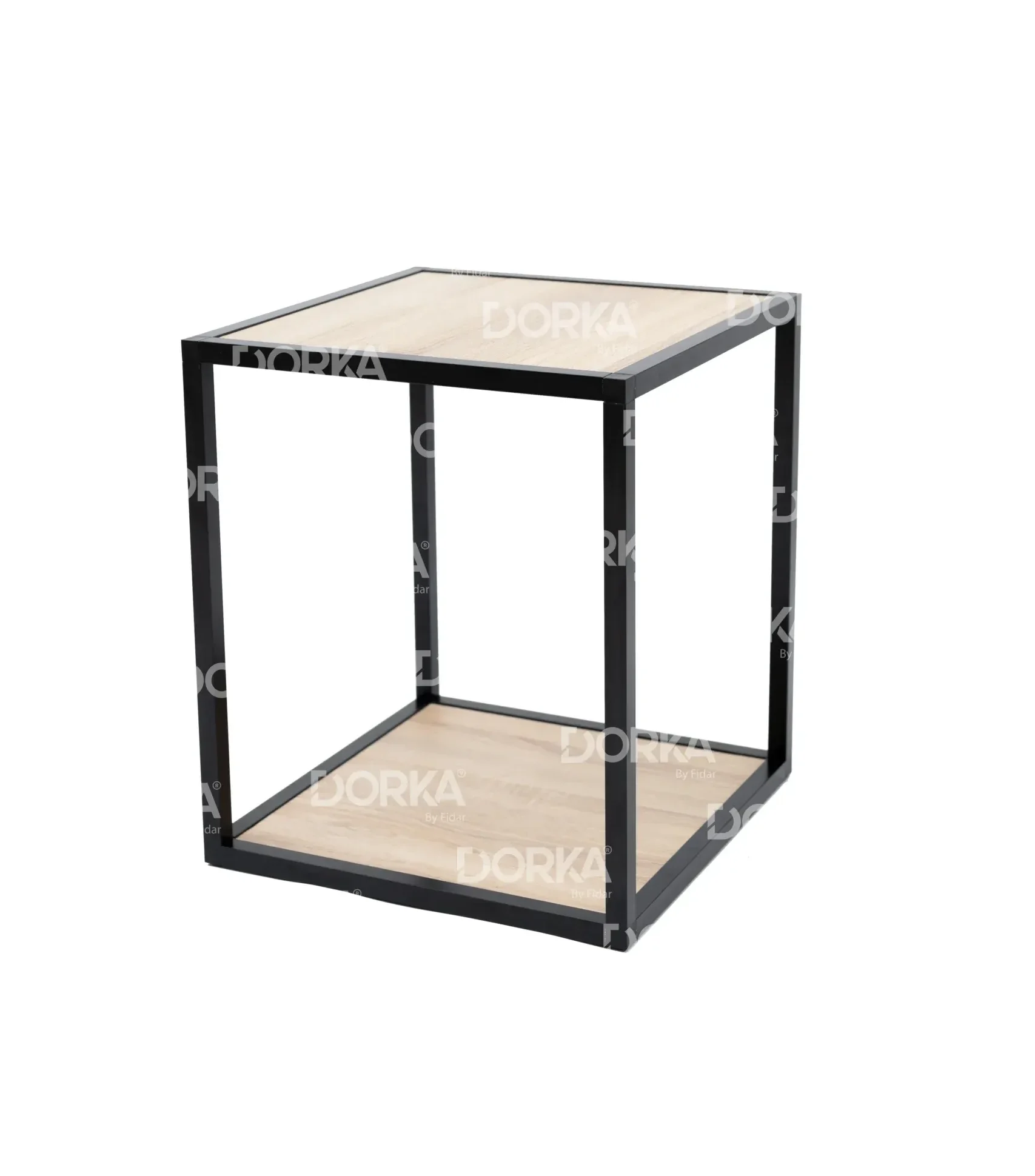 table laterale carree 2 plateaux sonoma