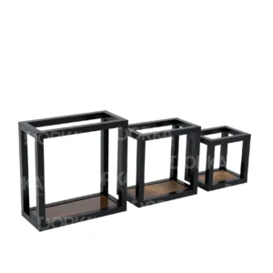 3 caissons muraux rectangulaires