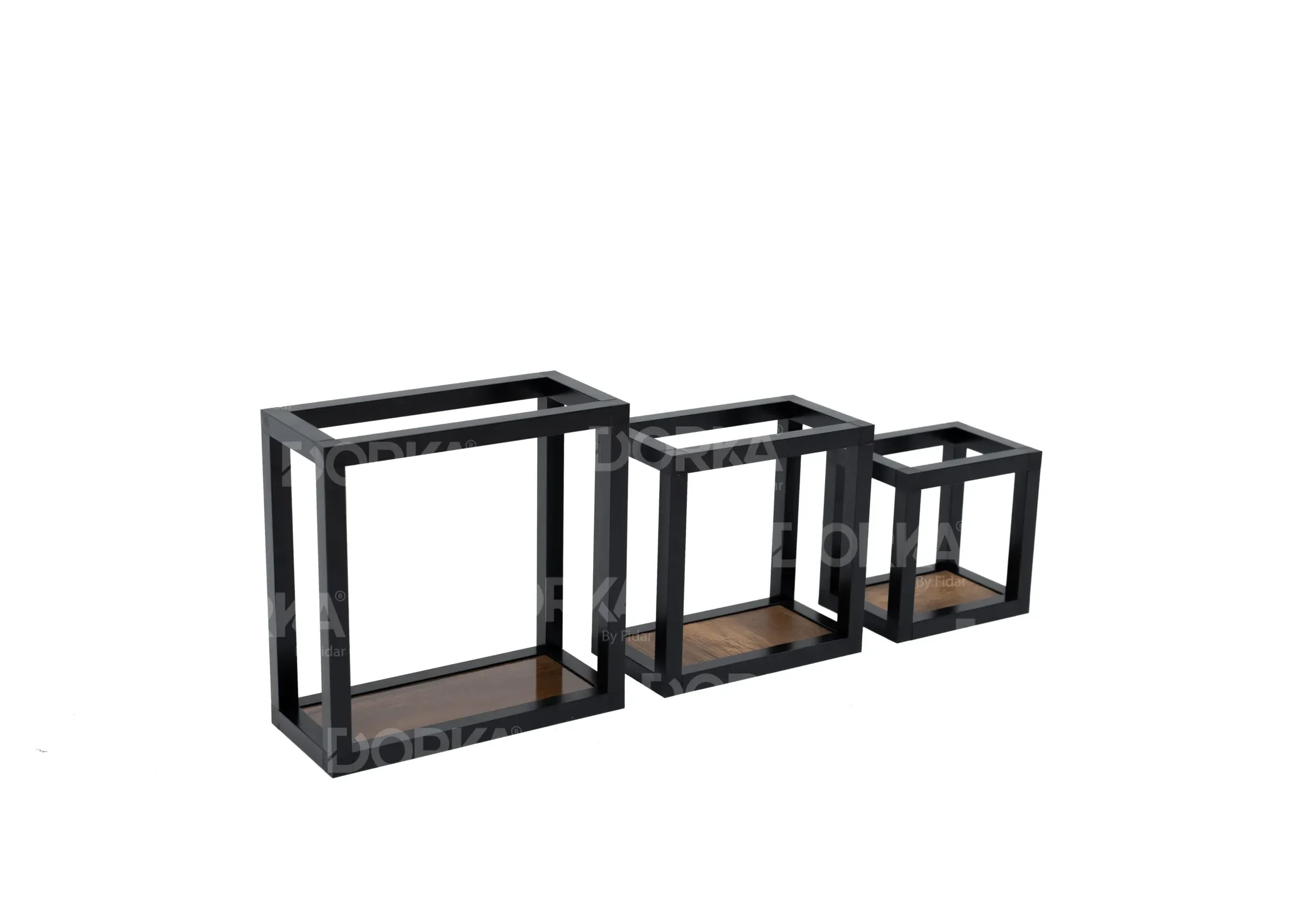 3 caissons muraux rectangulaires